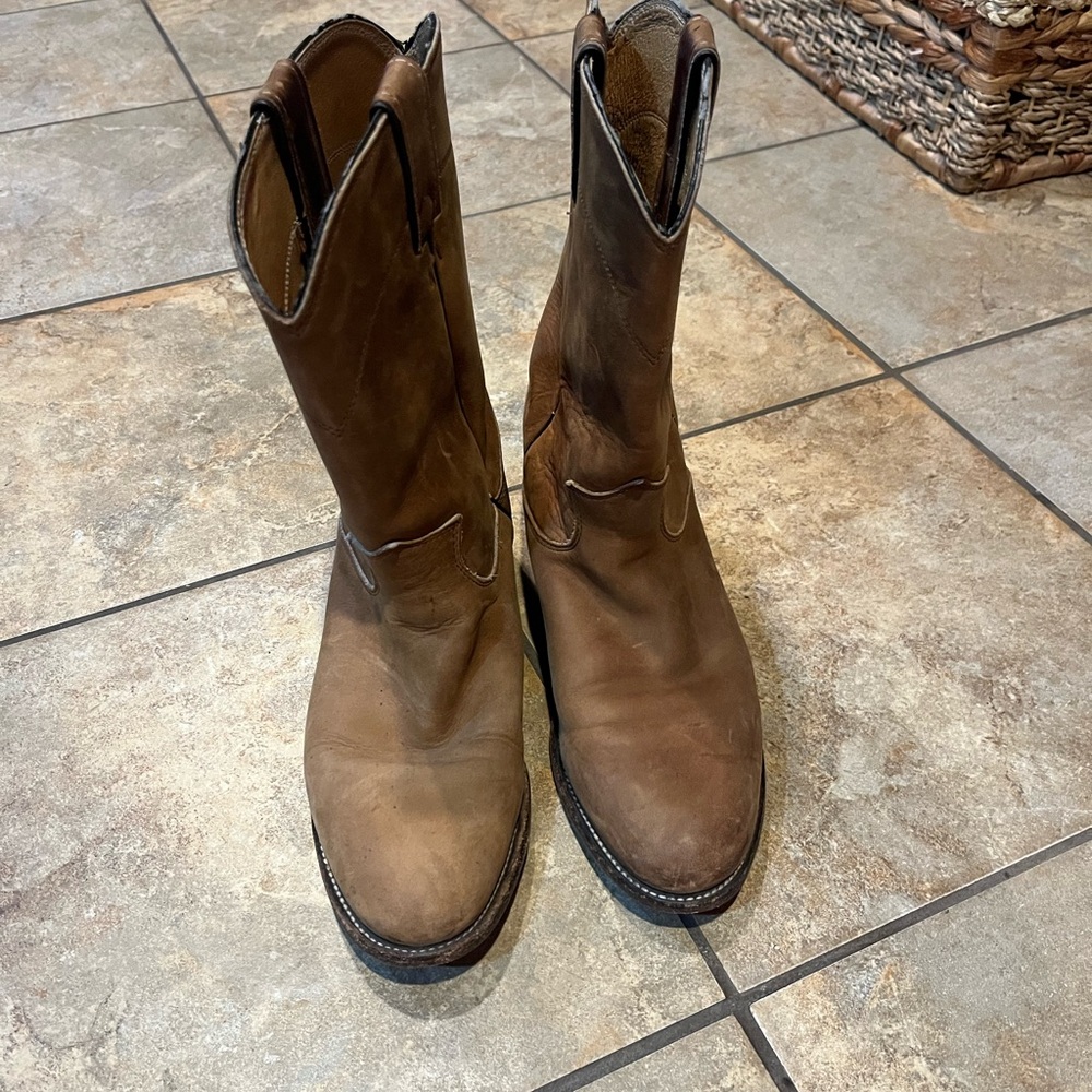 Justin Brown Leather Boots for women